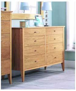 Light Oak 8 Drawer Dresser