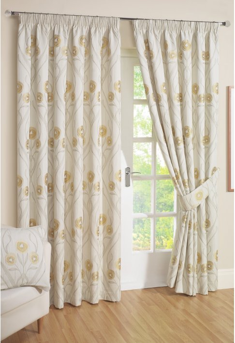 Cream Lined Curtains