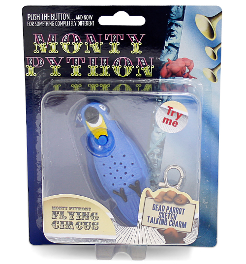 Talking Dead Parrot Keychain