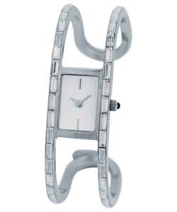 Ladies Baguette Stone Bangle Watch