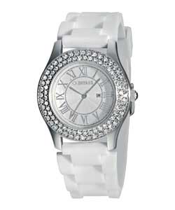 morgan Ladies White Sports Style Watch