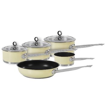 - 5 Piece Pan Set in Cream