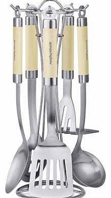 5 Piece Utensils Tool Set - Cream