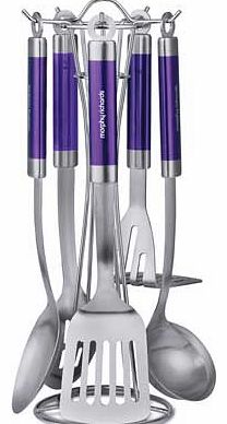 5 Piece Utensils Tool Set - Plum