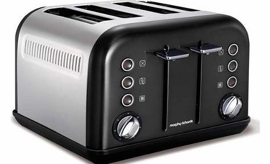 Richards Black Accents 4 Slice Toaster