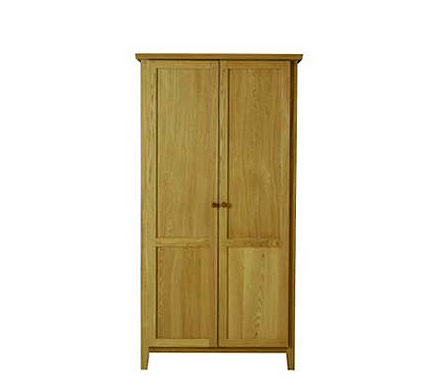 Avenue Solid Oak 2 Door Wardrobe