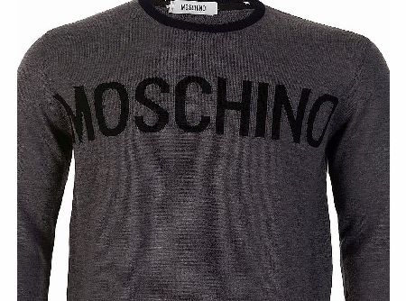 Big Logo Knitted Jumper Grey