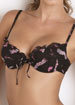 Stocking Print non padded underwired bra