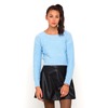 Motel Clover Long Sleeve Fluffy Jumper in Soft