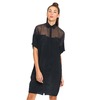 Motel Dela Sheer Mesh Cocoon Shirt in Black