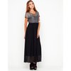 MOTEL DELUXE Ester Maxi Dress in Black and