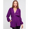 MOTEL DELUXE Jet Plunge Neck Playsuit in Purple