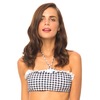 Motel Dosey Halter Neck Bikini Top in Gingham