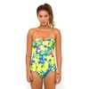 Motel Fruit Pastel Halterneck Swimsuit in Flower