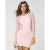 Motel Goldie Bodycon Dress in Dusky Pink Hexagon