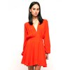 Motel Jetty Plunge Neck Dress in Tomato