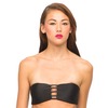 Motel Lunar Bandeau Bikini Top In Black