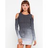 Motel Maria Cut Out Shoulder Dress in Vertical