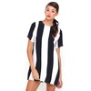 Motel Petal Shift Dress in Huge Stripe