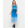 Motel Phoebe Midi Dress in Blue Ombre Mesh