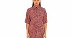 Motel Stella Shirt Dress in Static Pink