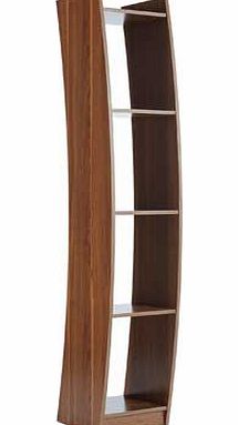 Mountrose Baroque Curved Bookcase - Walnut