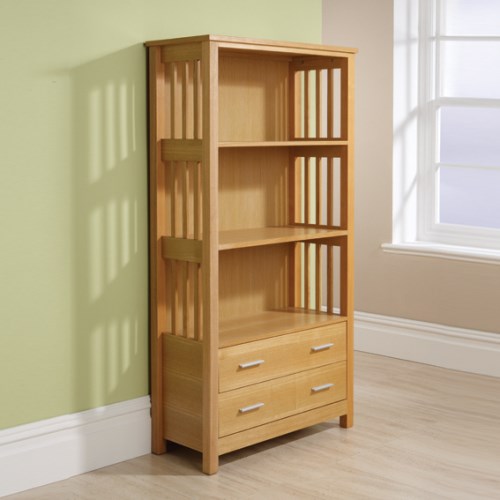 Mountrose Limited Mountrose Ashford 2 Drawer Bookcase With Ash