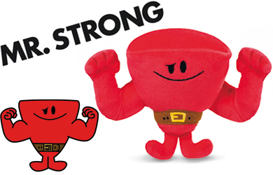 mr men Show Soft Friends - Mr Strong