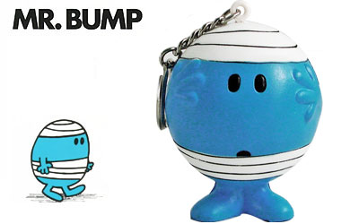 Mr Men Stressball Keychain - Mr Bump