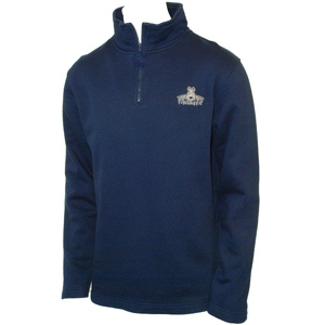 Mudskipper Mens Mudskipper Eyes Print 1/4 Zip Sweat. Navy