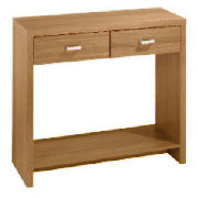 2 drawer Console, Oak effect