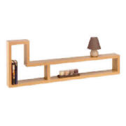 long wall mounted Storage, Oak effect