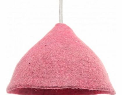 Felt hanging lamp - Pink - D22cm S