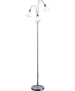 Naples 3 Light Floor Lamp - Chrome