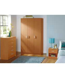 3 Piece 3 Door Wardrobe Package - Pine