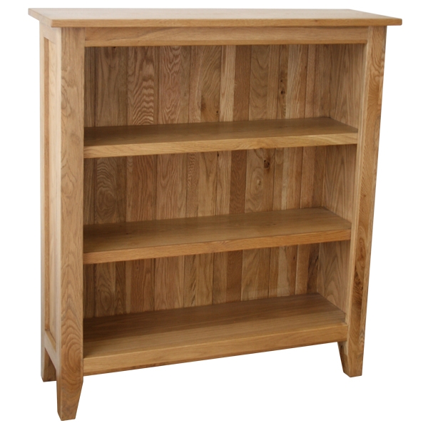 Natasha Solid Oak 3 Shelf Book Case