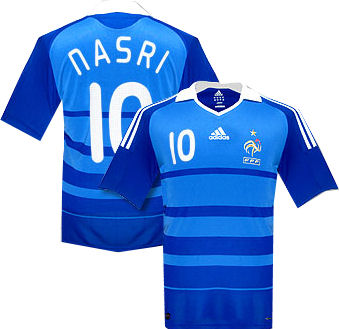 Adidas 09-10 France home (Nasri 10)