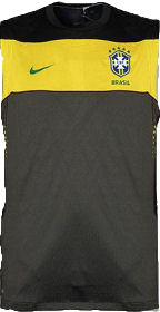 Nike 2010-11 Brazil Sleeveless Training Jersey (Green)