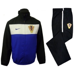 Nike 2010-11 Croatia Nike Woven Tracksuit (Blue)