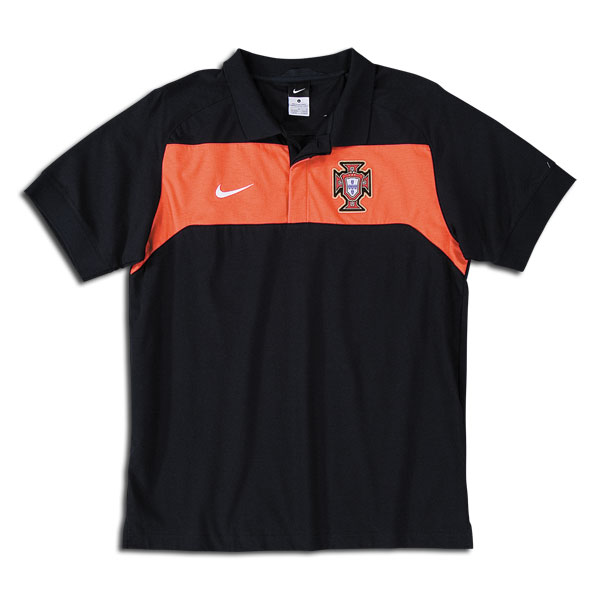 Nike 2010-11 Portugal Nike Travel Polo Shirt (Black)