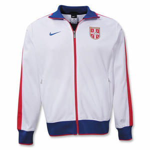 Nike 2010-11 Serbia Nike N98 Track Jacket (White)