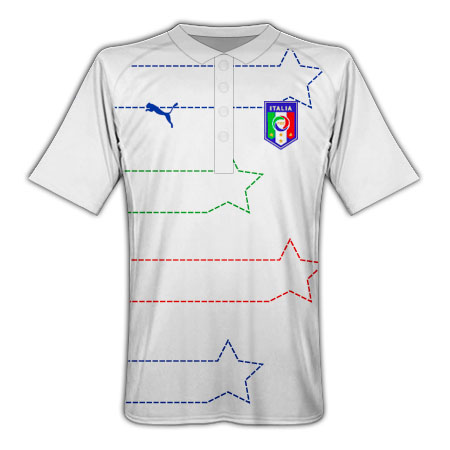 Puma 2010-11 Italy Puma Polo Shirt (White)