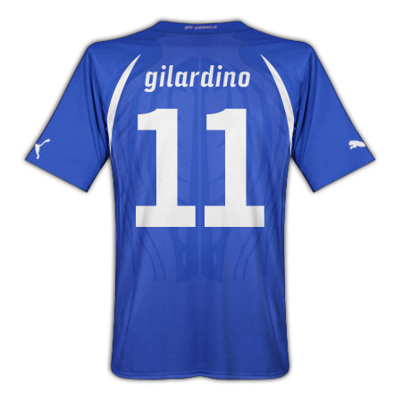 Puma 2010-11 Italy World Cup Home (Gilardino 11)