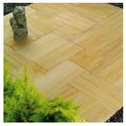 Natural Stone Teakwood Random Patio Kit 11.5m2