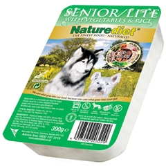 Tray Senior / Light Dog Food with Rabbit, Turkey, Vegetables and Rice 390gm