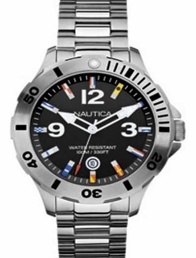 Nautica Flag A12568G - Quartz Analogue Mens Watch - White