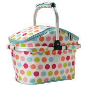 Polka Dots 4 person picnic basket set