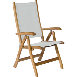 neptune Oxford Teak 4-Position High Back Natural