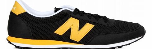 410 Black/Yellow Mesh Trainers