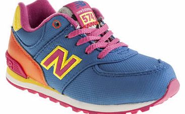 kids new balance blue 574 girls toddler